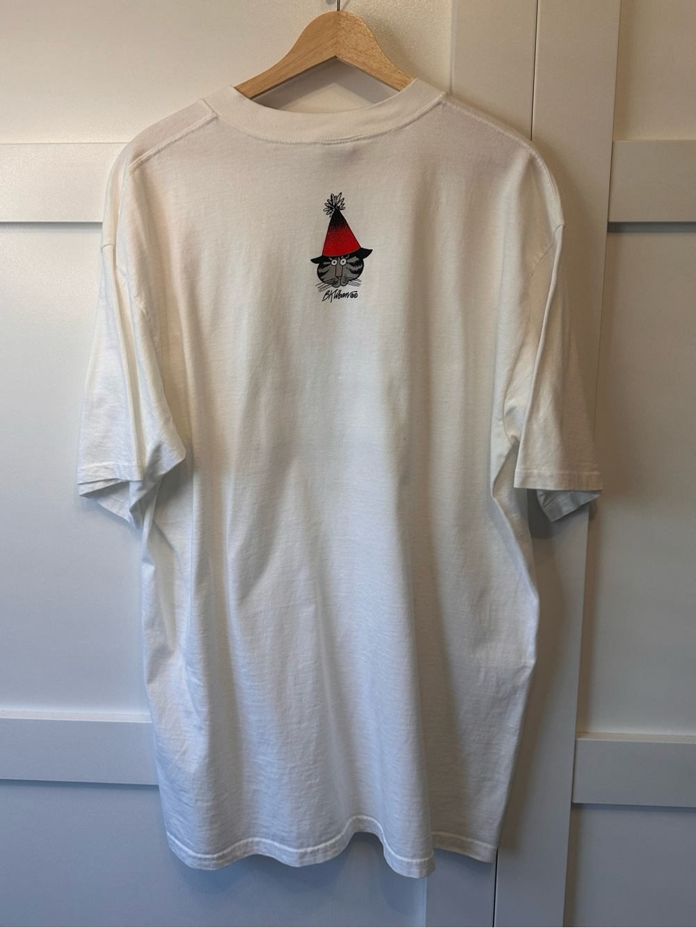 VTG 90s B Kilban Crazy Shirts Hawaii Happy New Year Cat T-Shirt Single Stitch XL - Picture 3 of 16